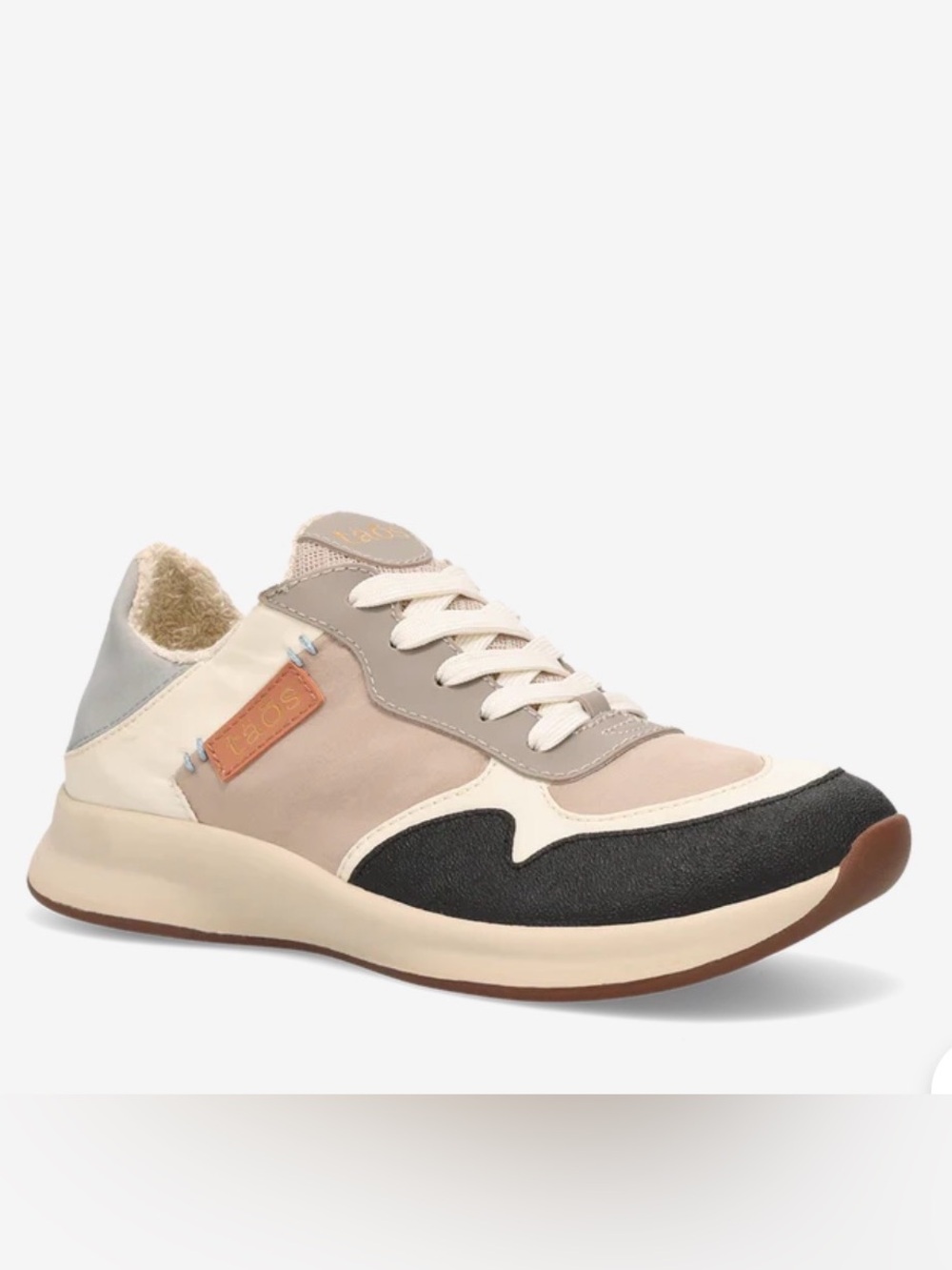 Taos Beige/Periwinkle/Gray Low-Top Slip-On Sneakers - Picture 1 of 11